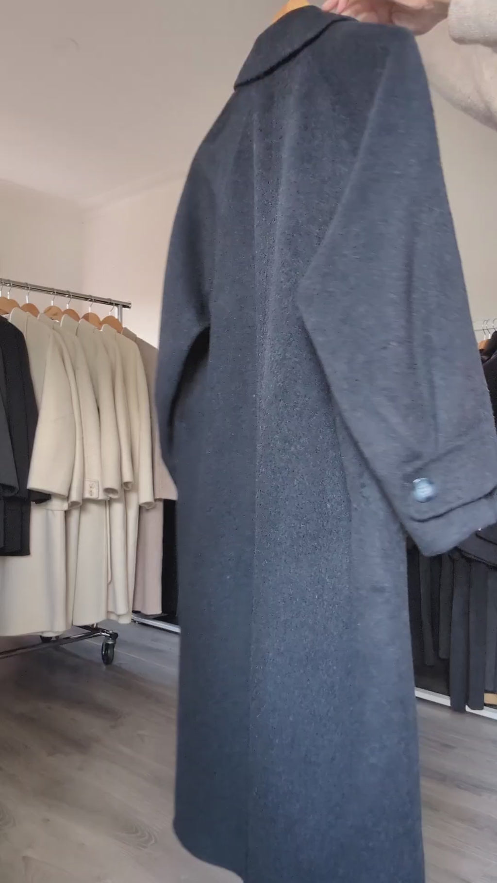 004 Cashmere blend Brown Grey Charcoal