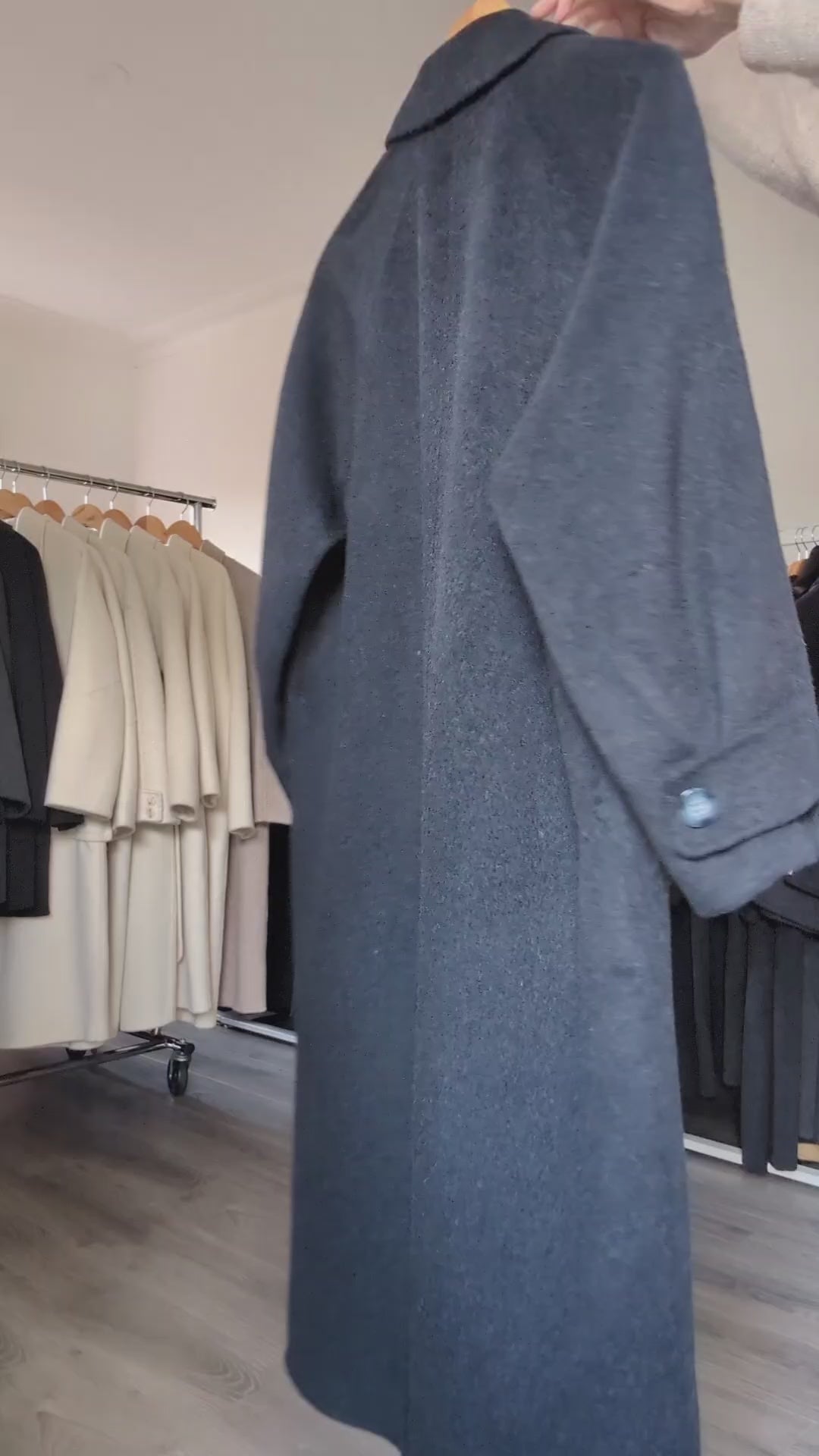004 Cashmere blend Brown Grey Charcoal