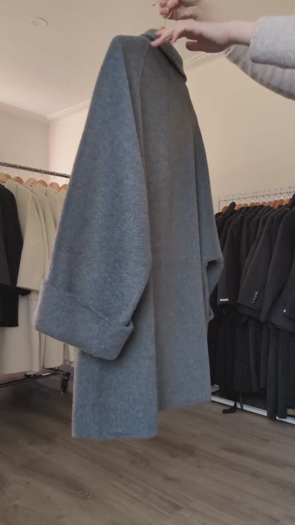 002 Cashmere blend Grey