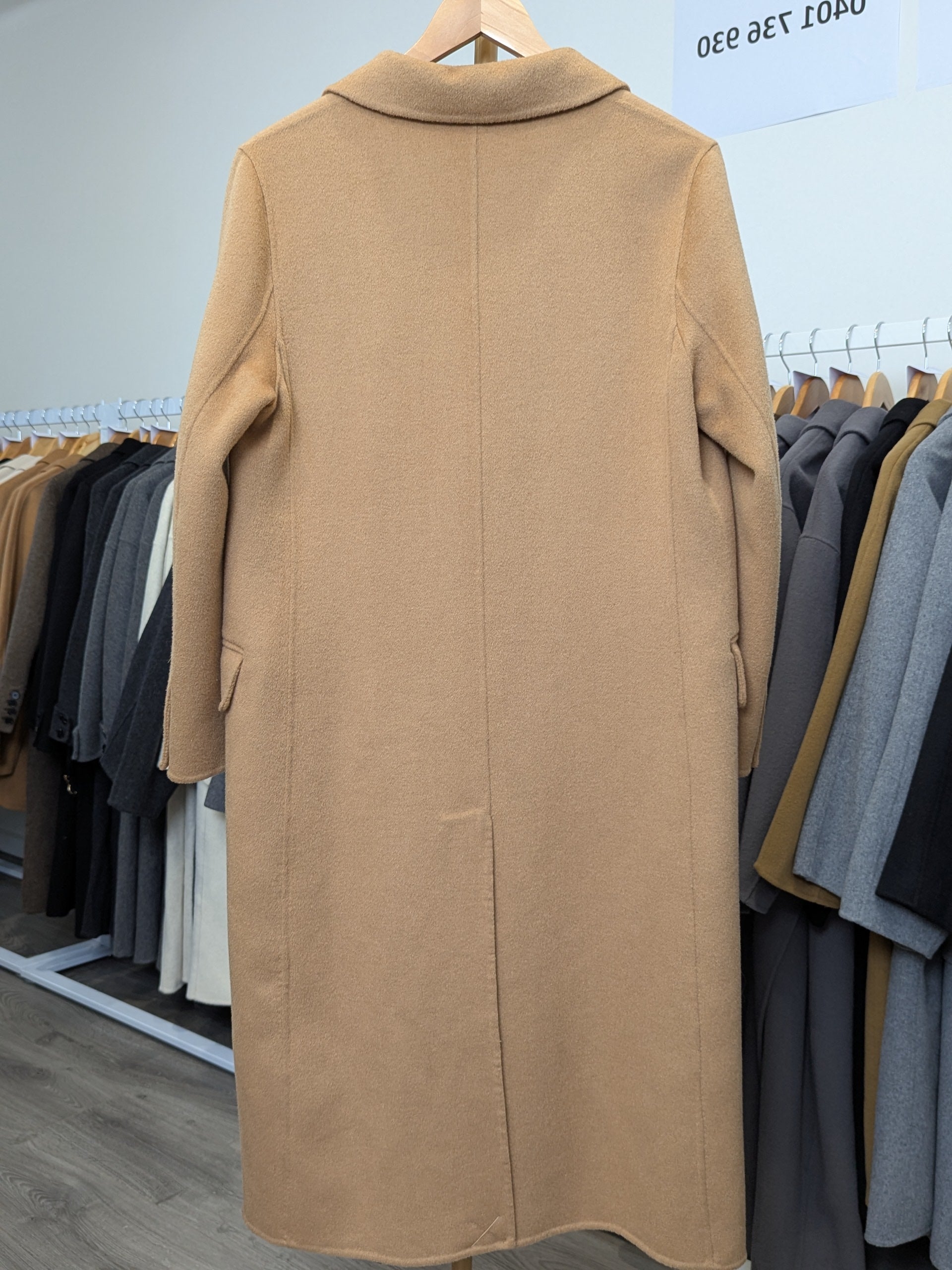 119 100% Wool Coat Tan