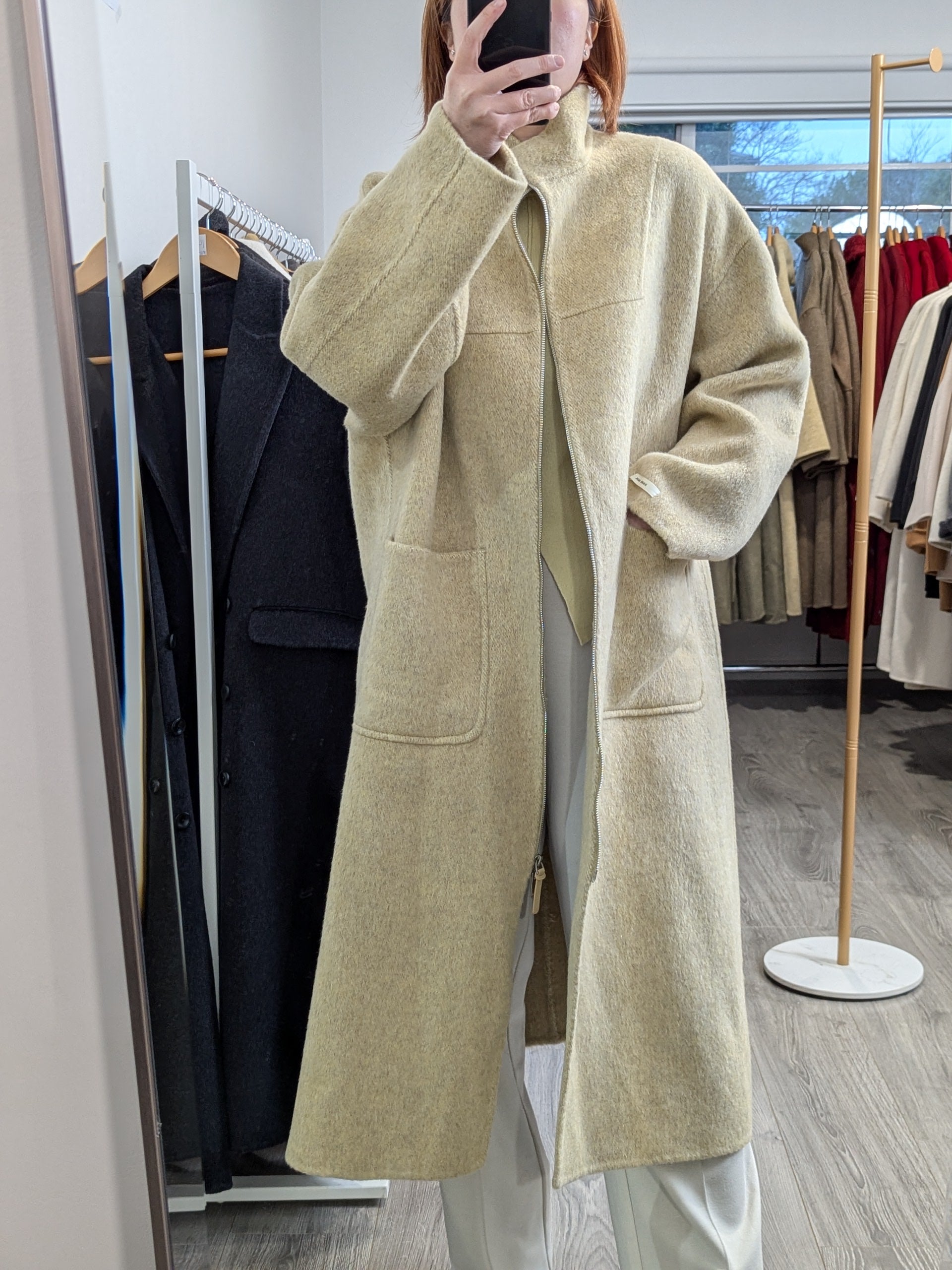 190 100% Wool Coat Lemon M 12-14