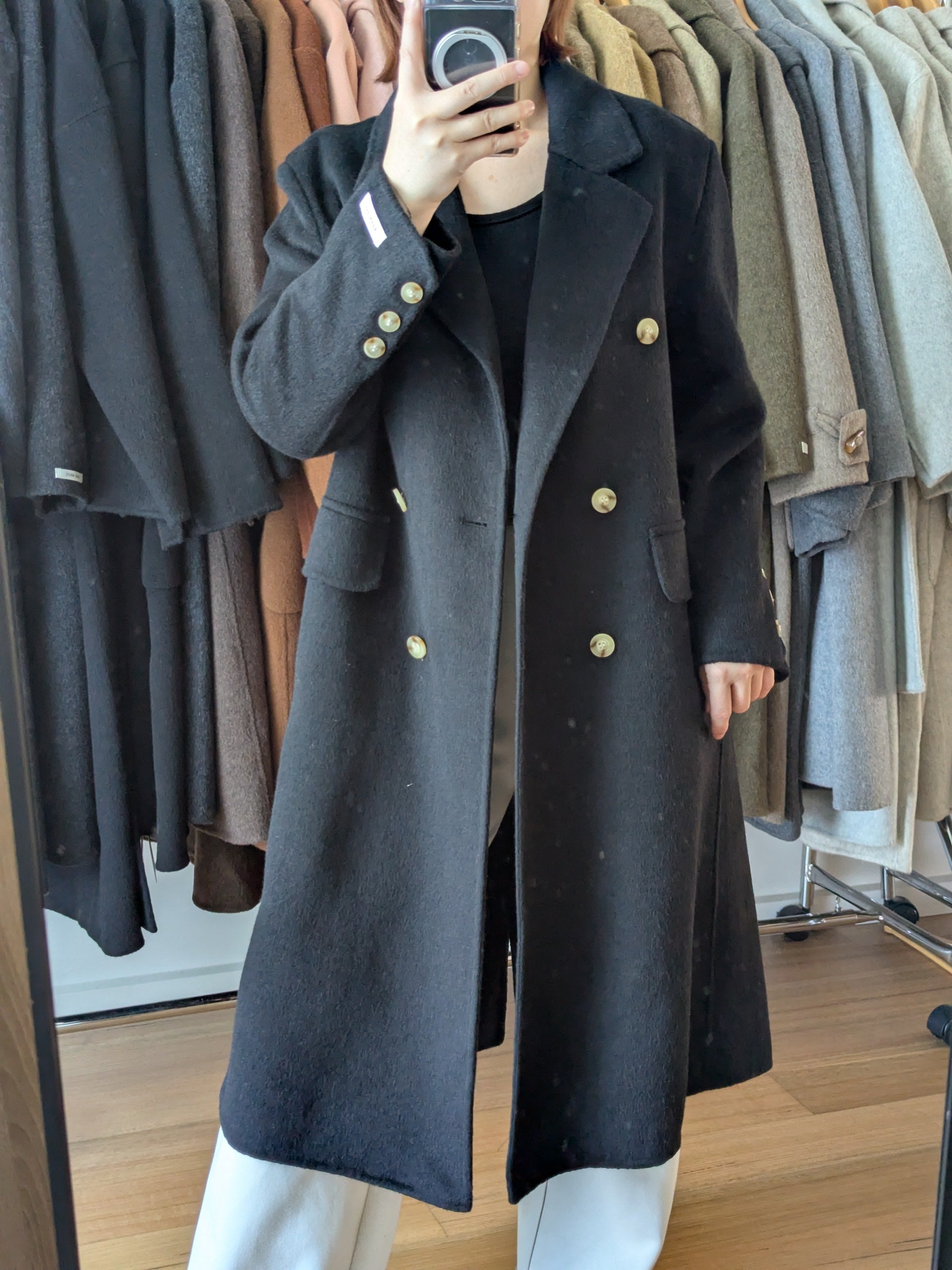 Brand New Pure Wool Coat Hand made 160 Size S8-10 M10-12