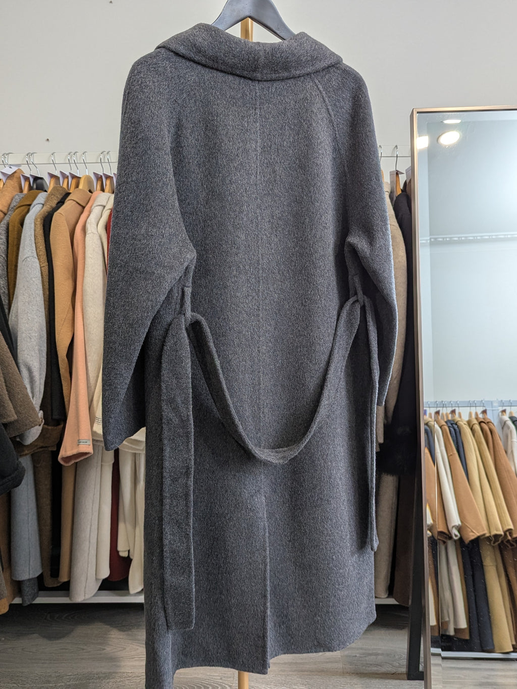 270 70% Wool Coat Dark Grey M 8-10