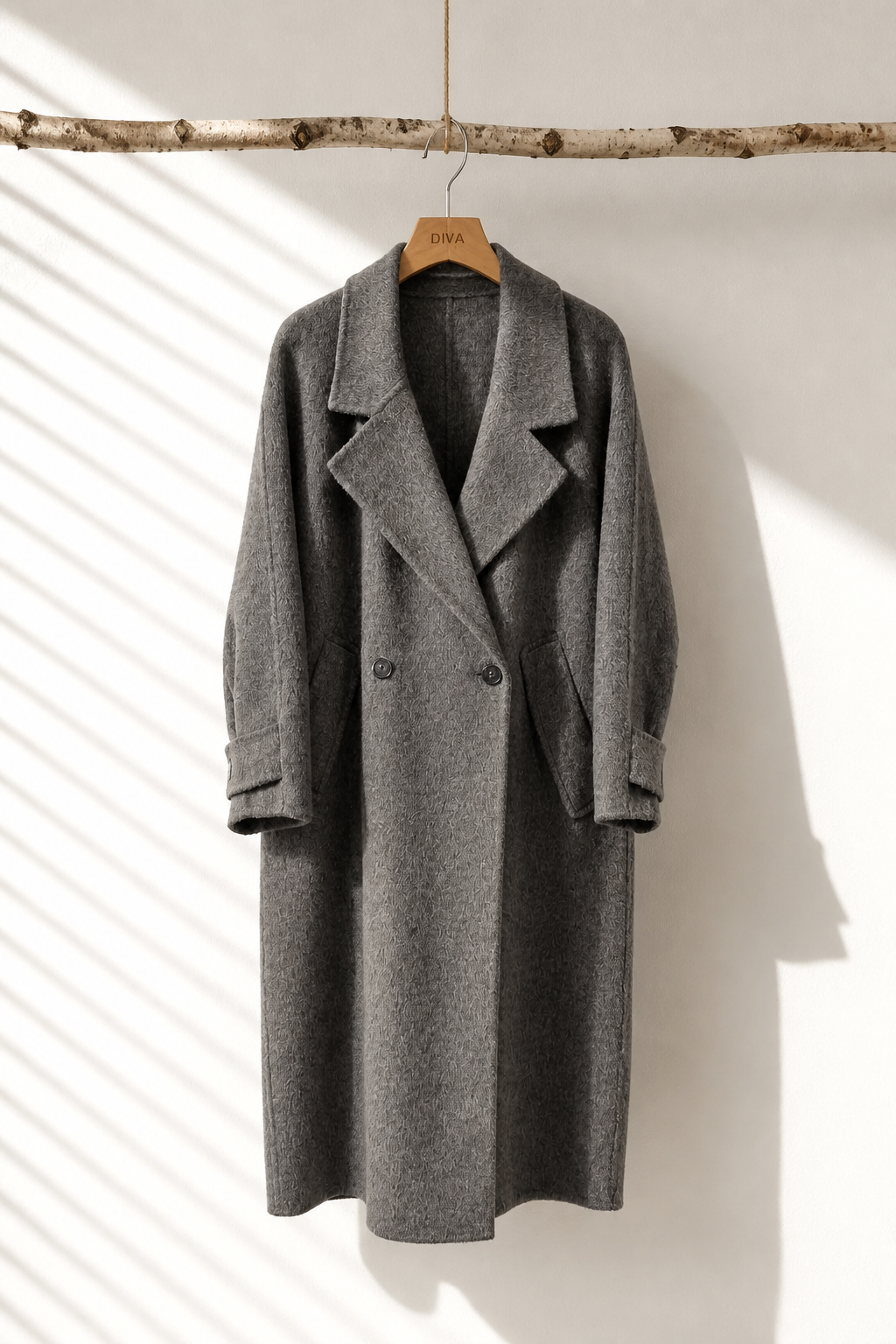 004 Cashmere blend Grey