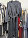 134 100% Wool Coat S 10-12 Dark Grey