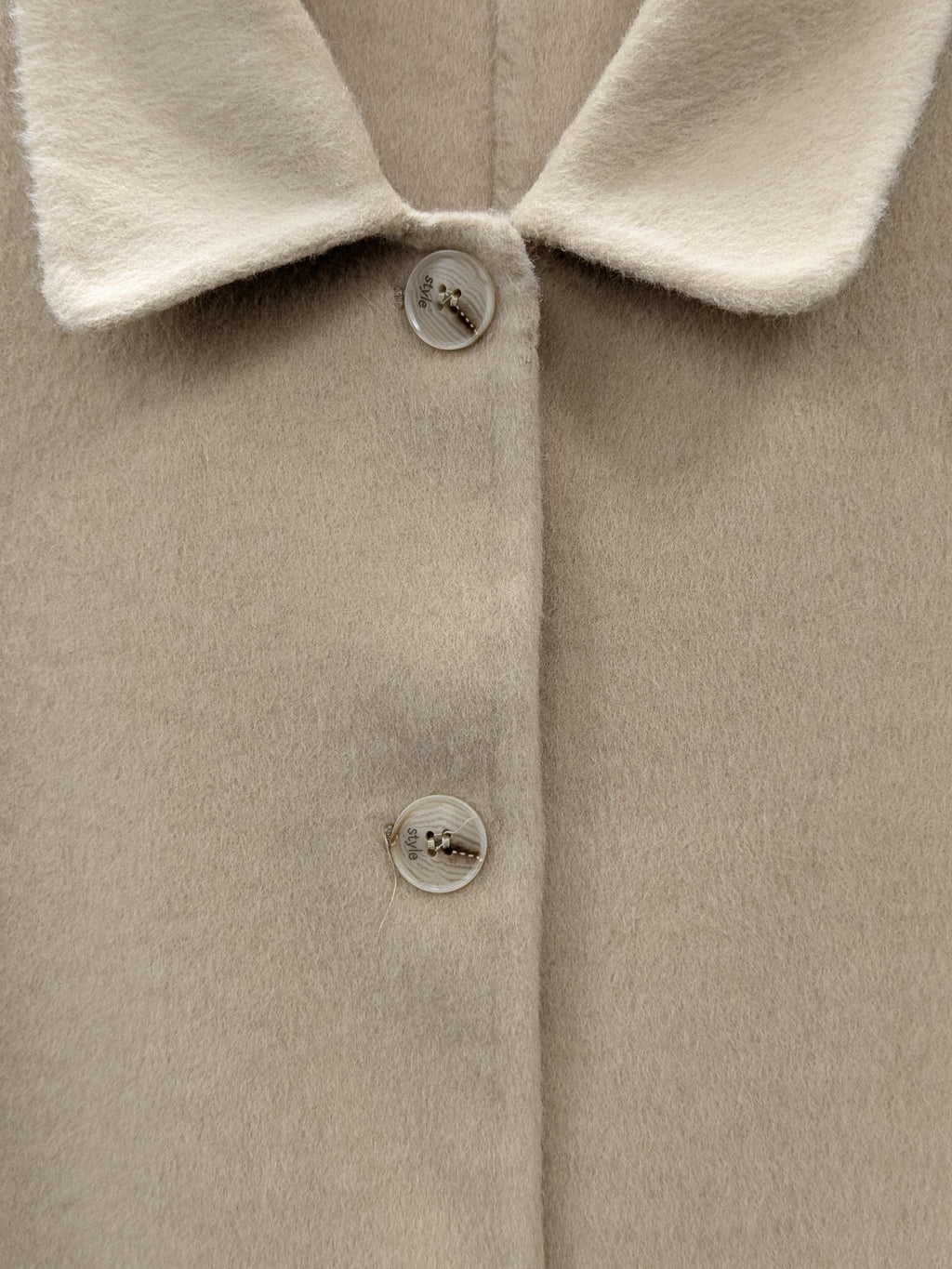 Women's Fur Collar Wool Coats Try-On Available 236 Size S8-10 72% Wool