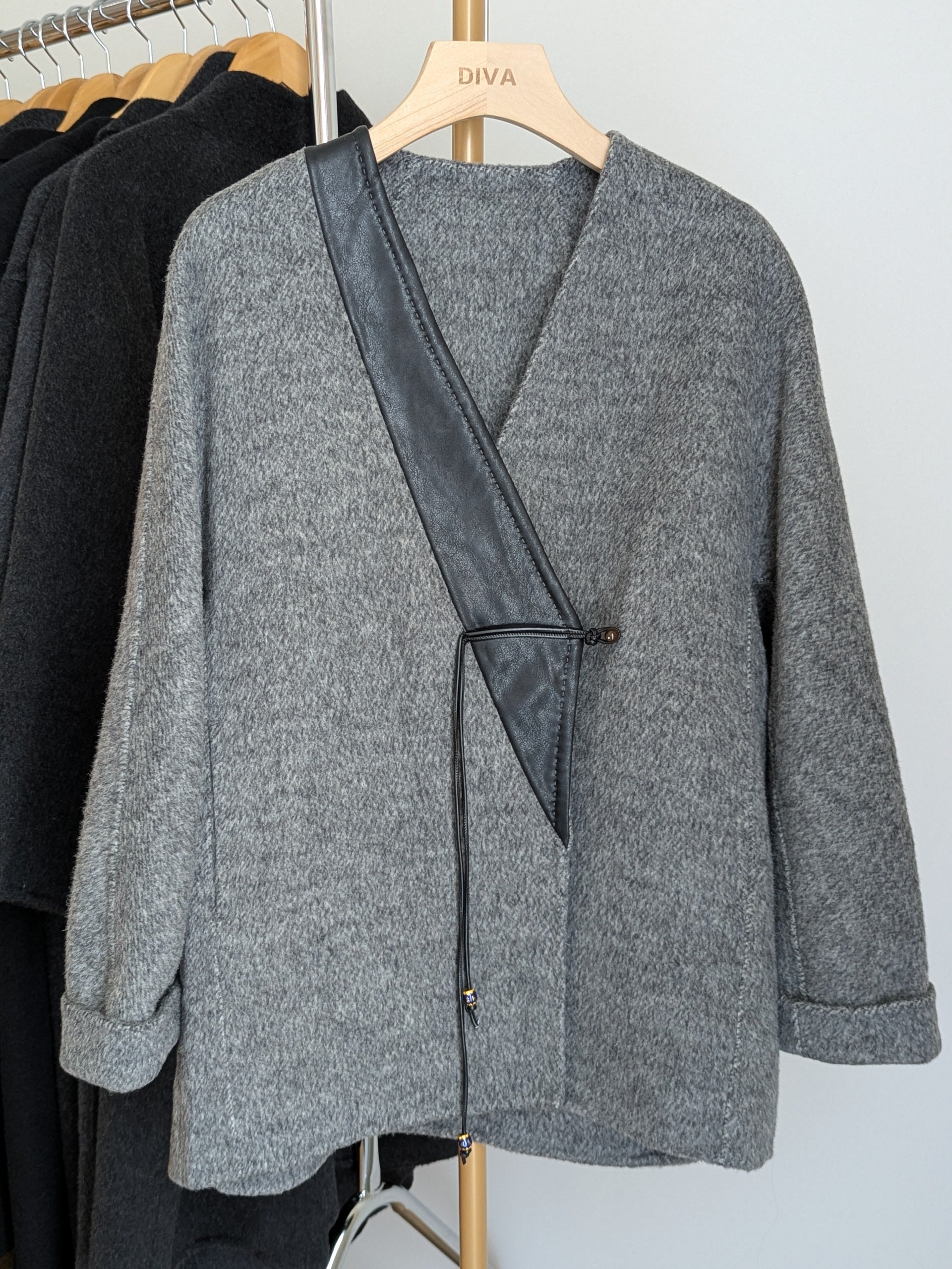 Brand New Pure Wool Coat Hand Made 172 Size S 8-12