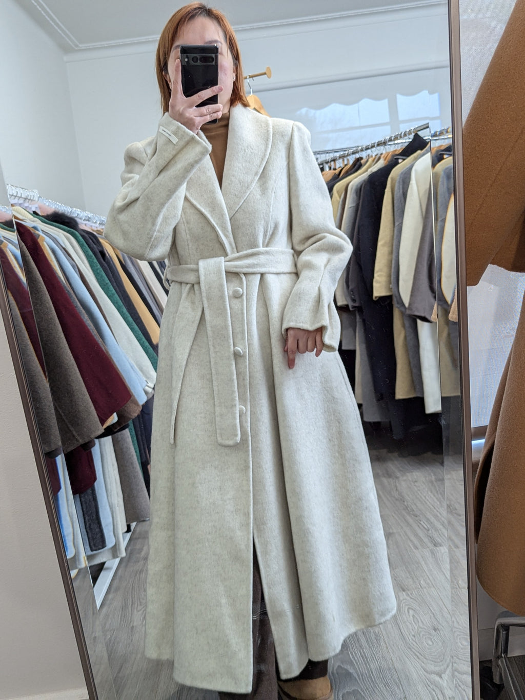 222 100% Wool Coat Beige M 10-12