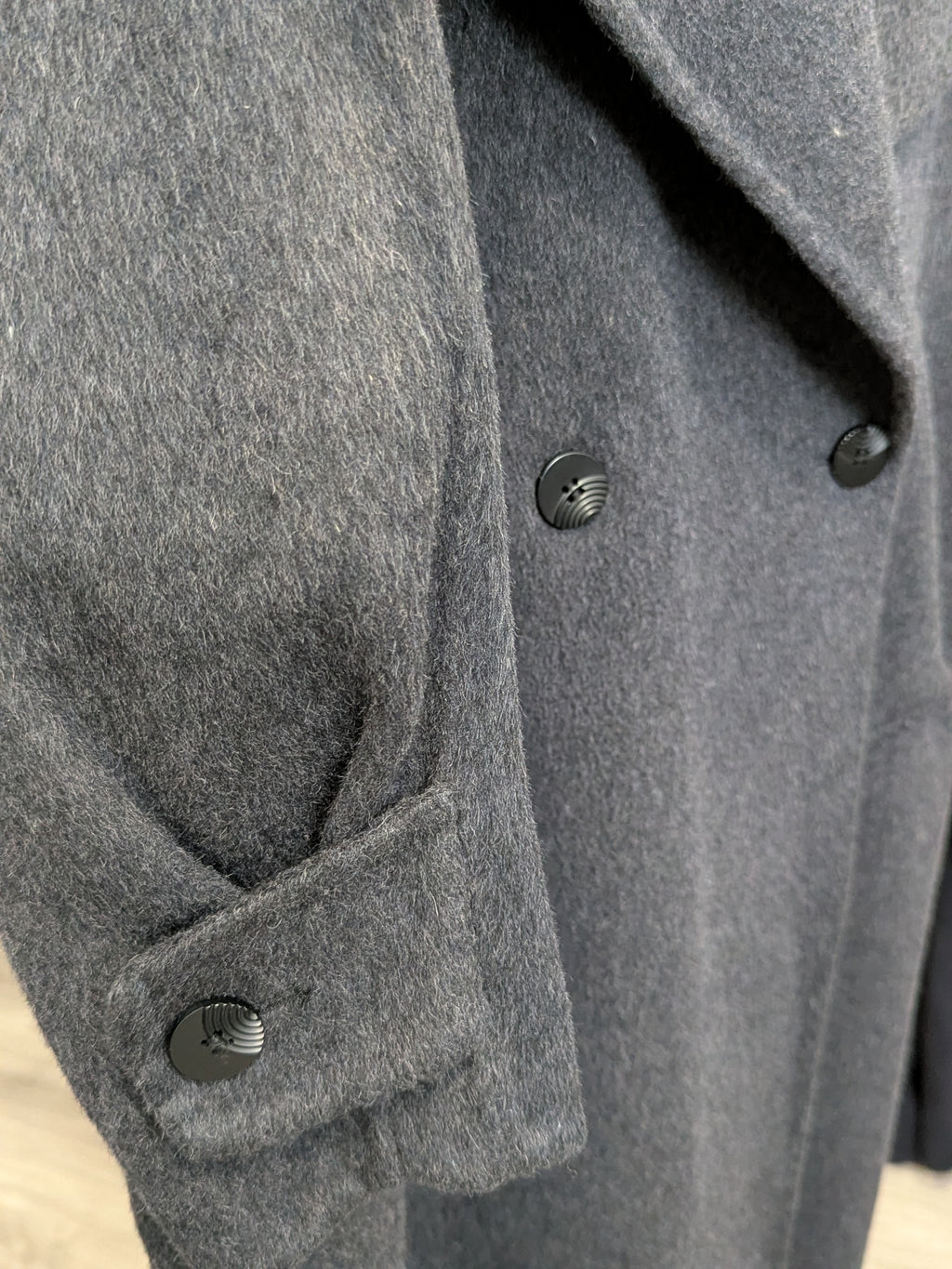 177 70% Wool Coat Charcoal M 10-14