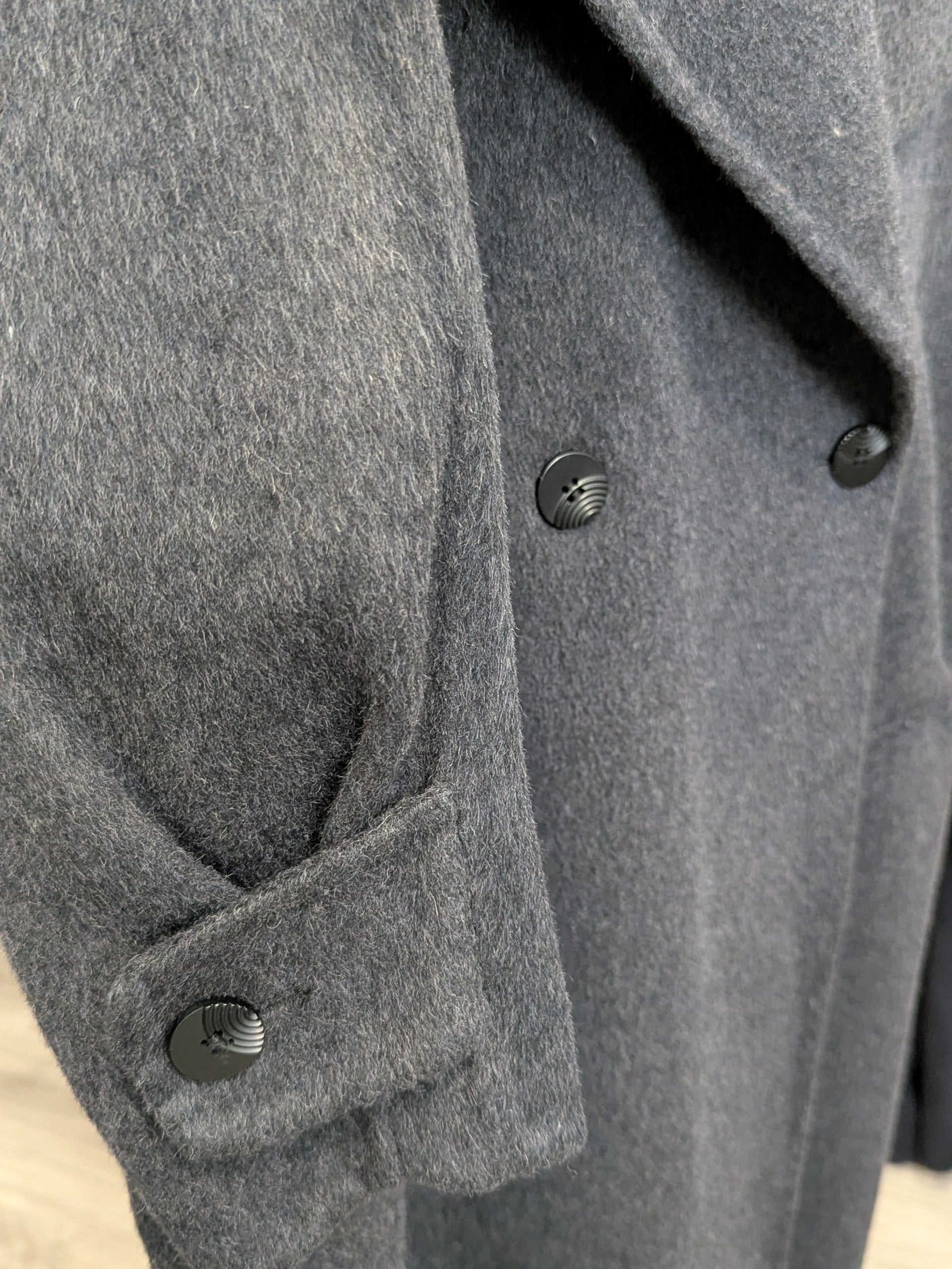 177 70% Wool Coat Charcoal M 10-14