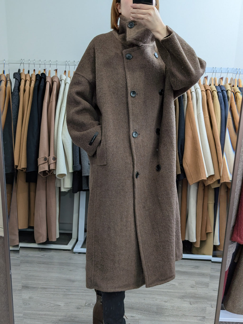 271 100% Wool Coat Brown M 10-14
