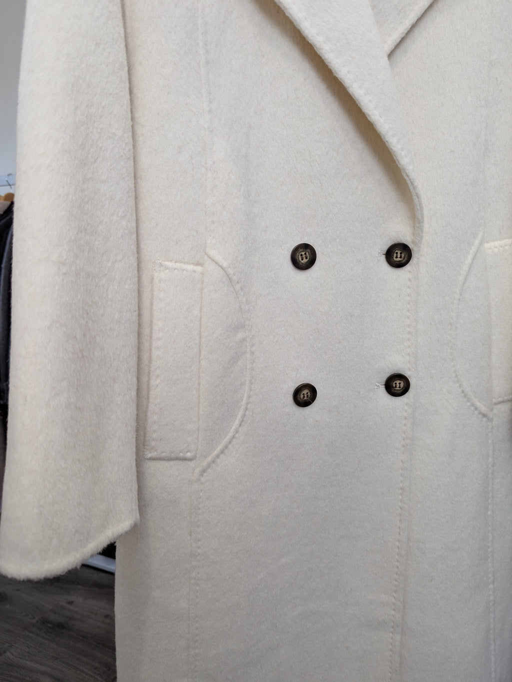 024 100% Wool Coat Cream