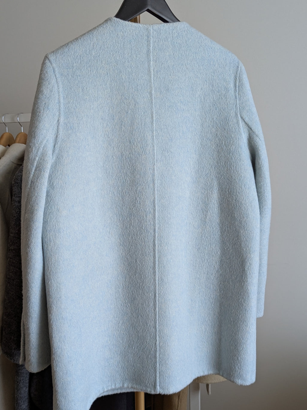 074 100% Wool Coat Blue M 10-12