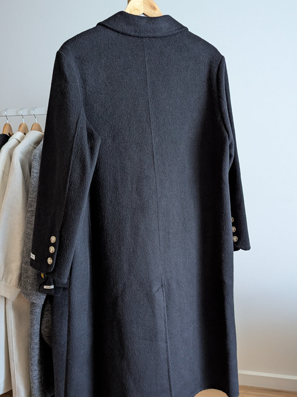 188 100% Wool Coat Black M 12-14
