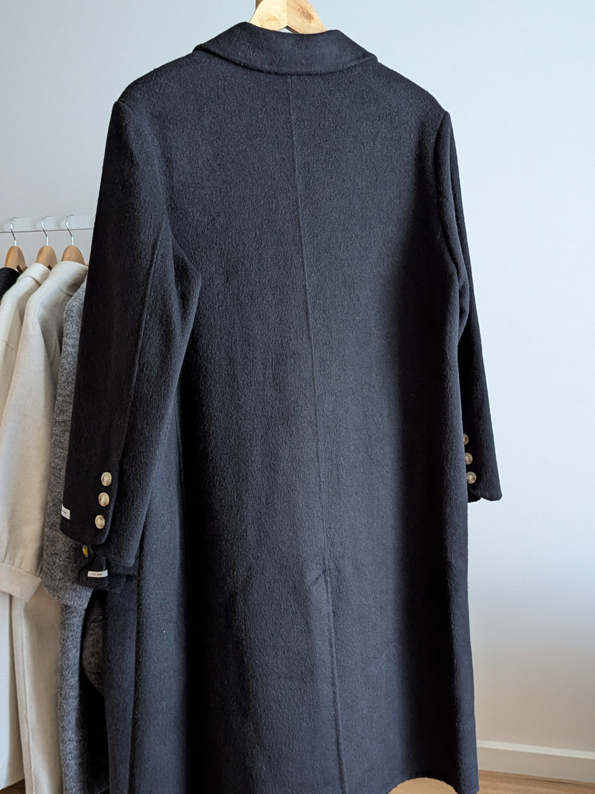 188 100% Wool Coat Black M 12-14