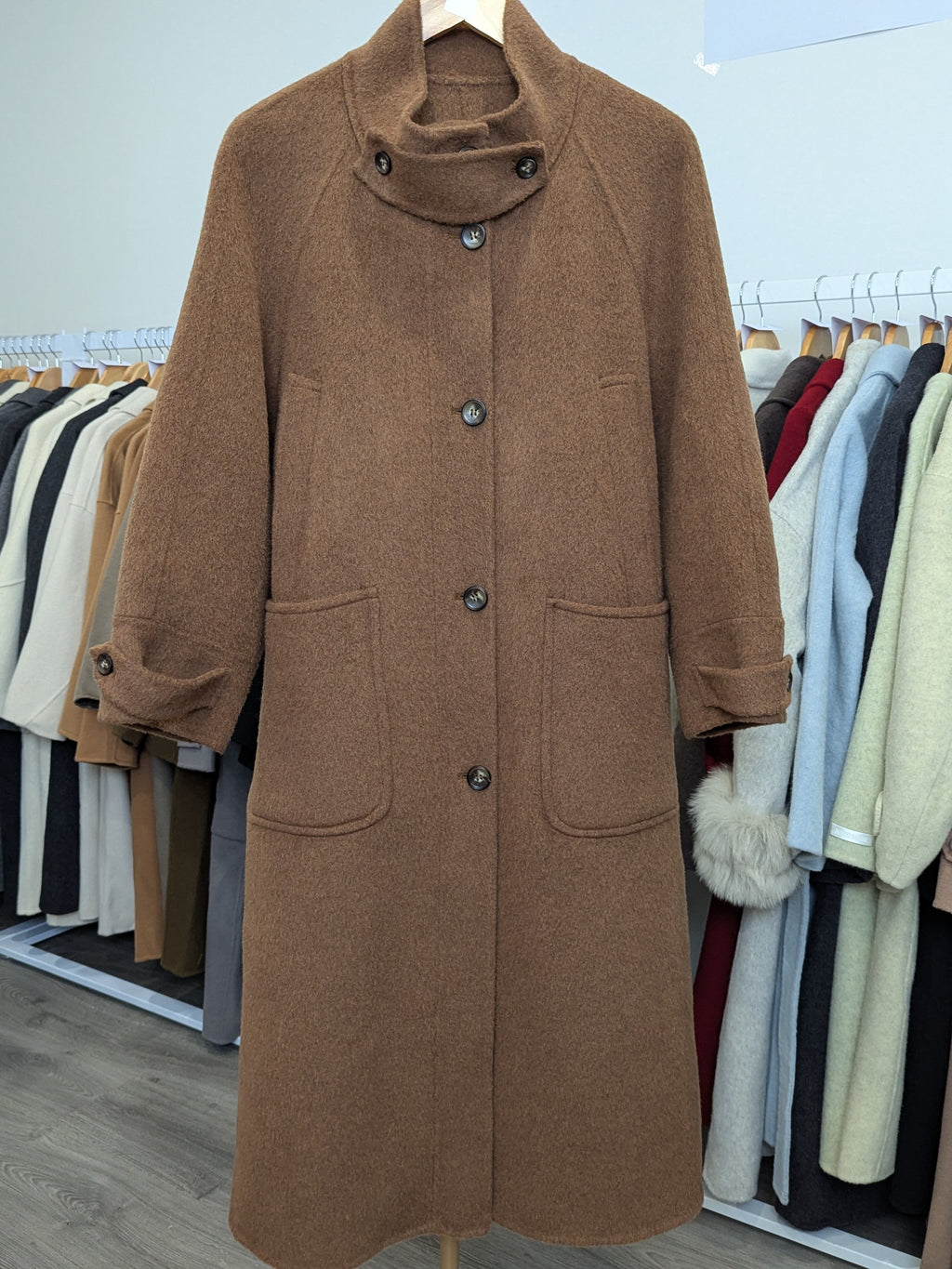 112 100% Wool Coat Camel