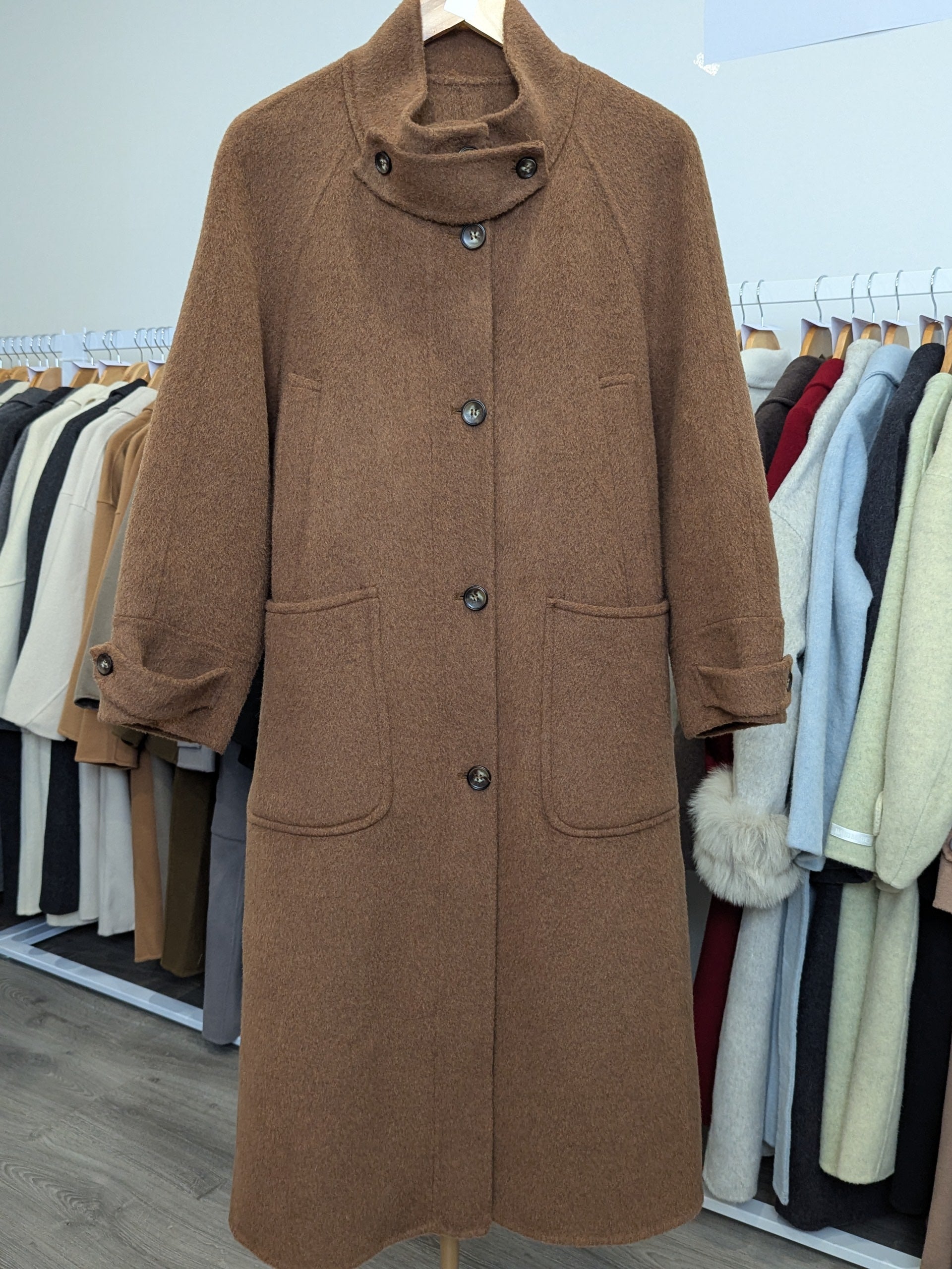 112 100% Wool Coat Camel