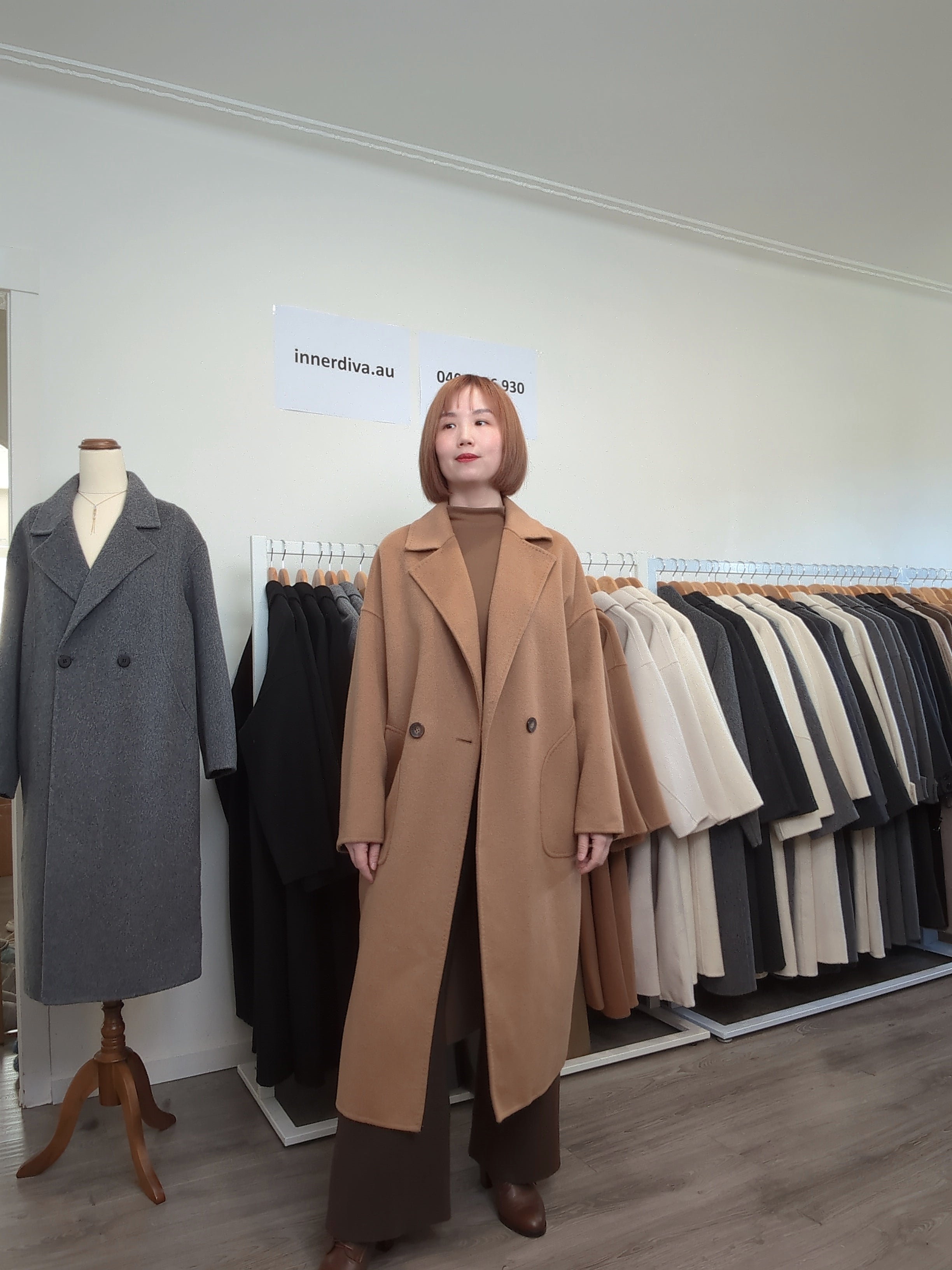 025 100% Wool Coat Tan