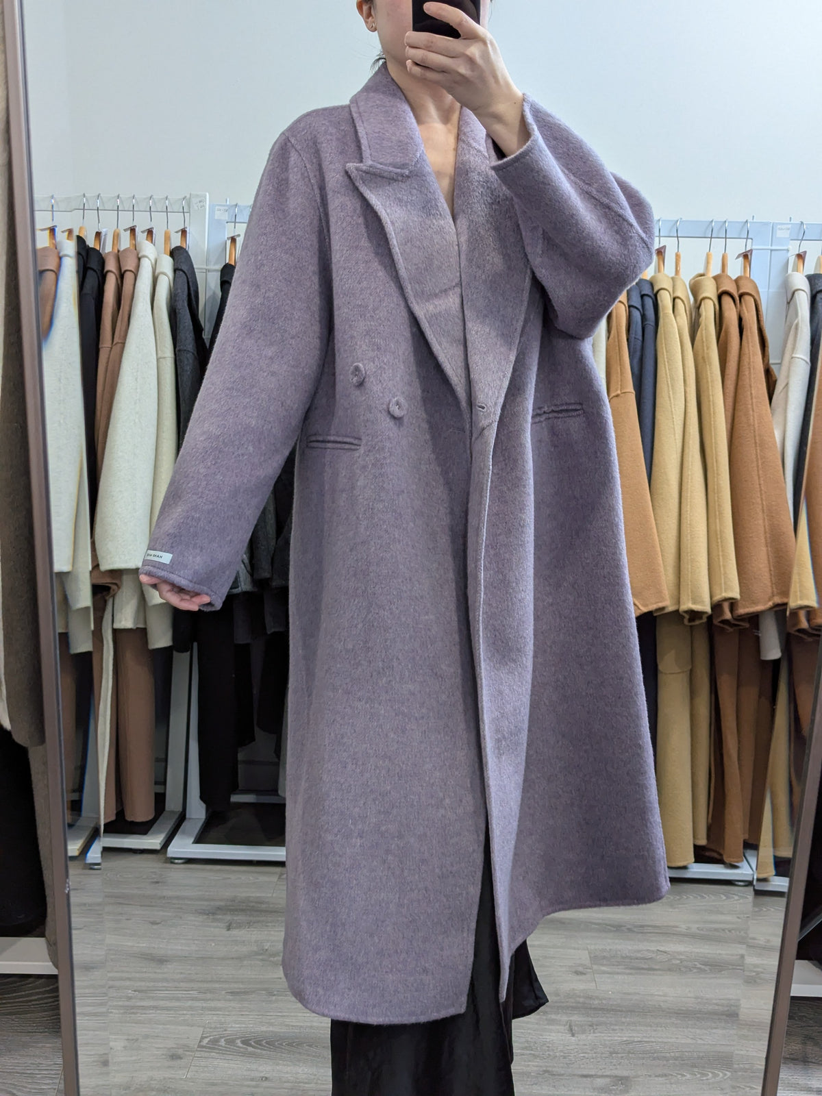 275 70% Wool Coat Purple M 12-16