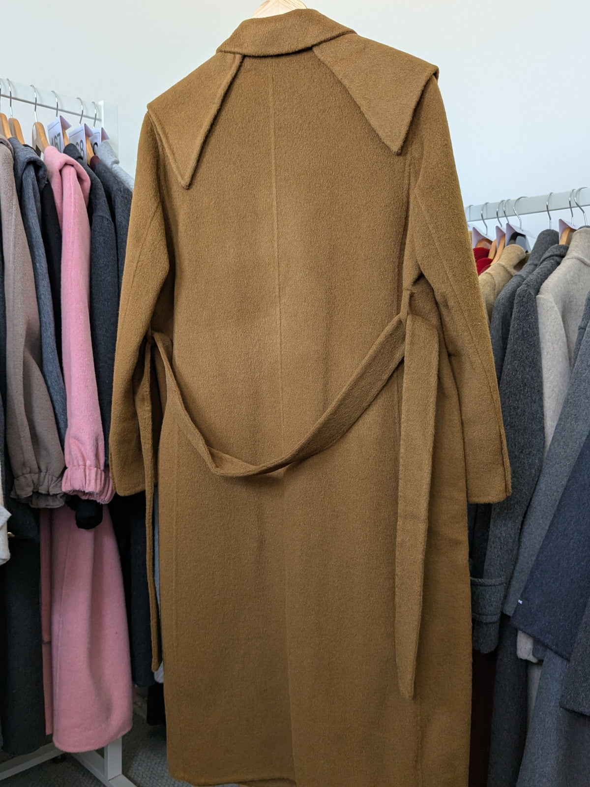 279 100% Wool Coat S 10-12 mustard yellow