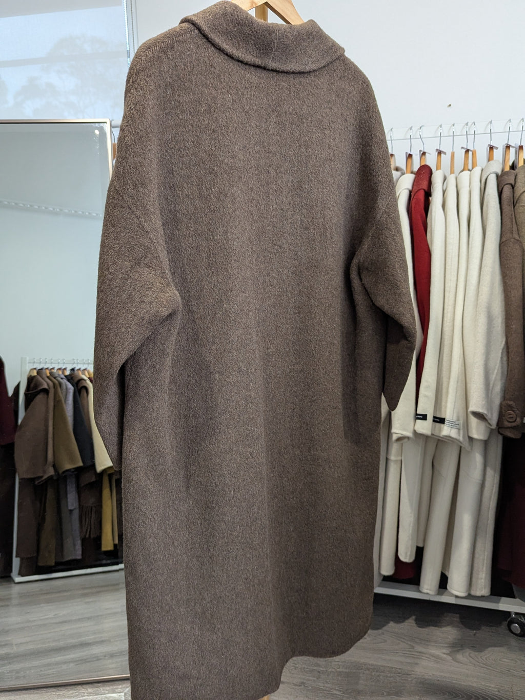 249 70% Wool Coat M 12-16 Brown