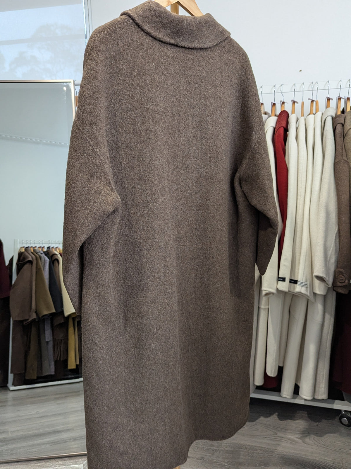 249 70% Wool Coat M 12-16 Brown