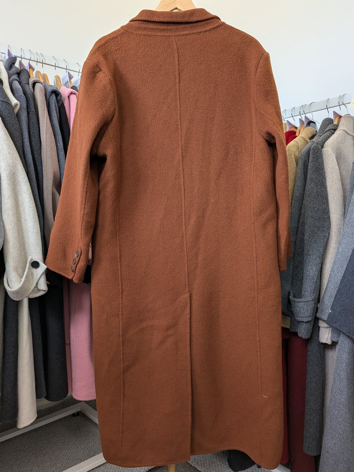 282 31% Wool 56% Alpaca Wool Coat XL 14-16 Camel