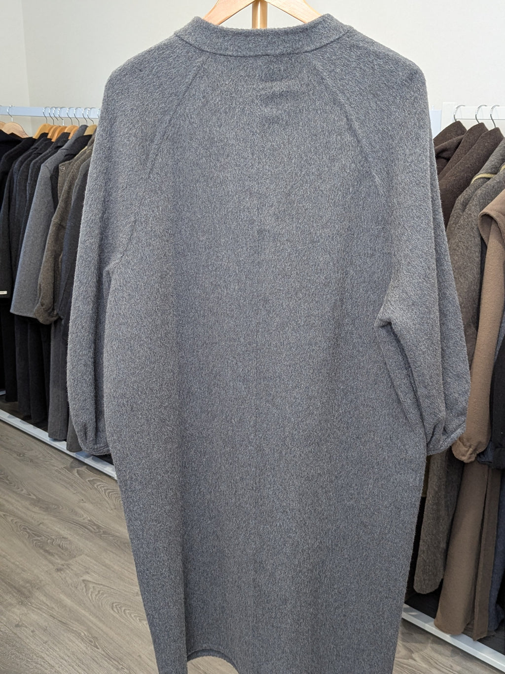 180 70% Wool Coat Beige Light grey Dark grey M 10-14