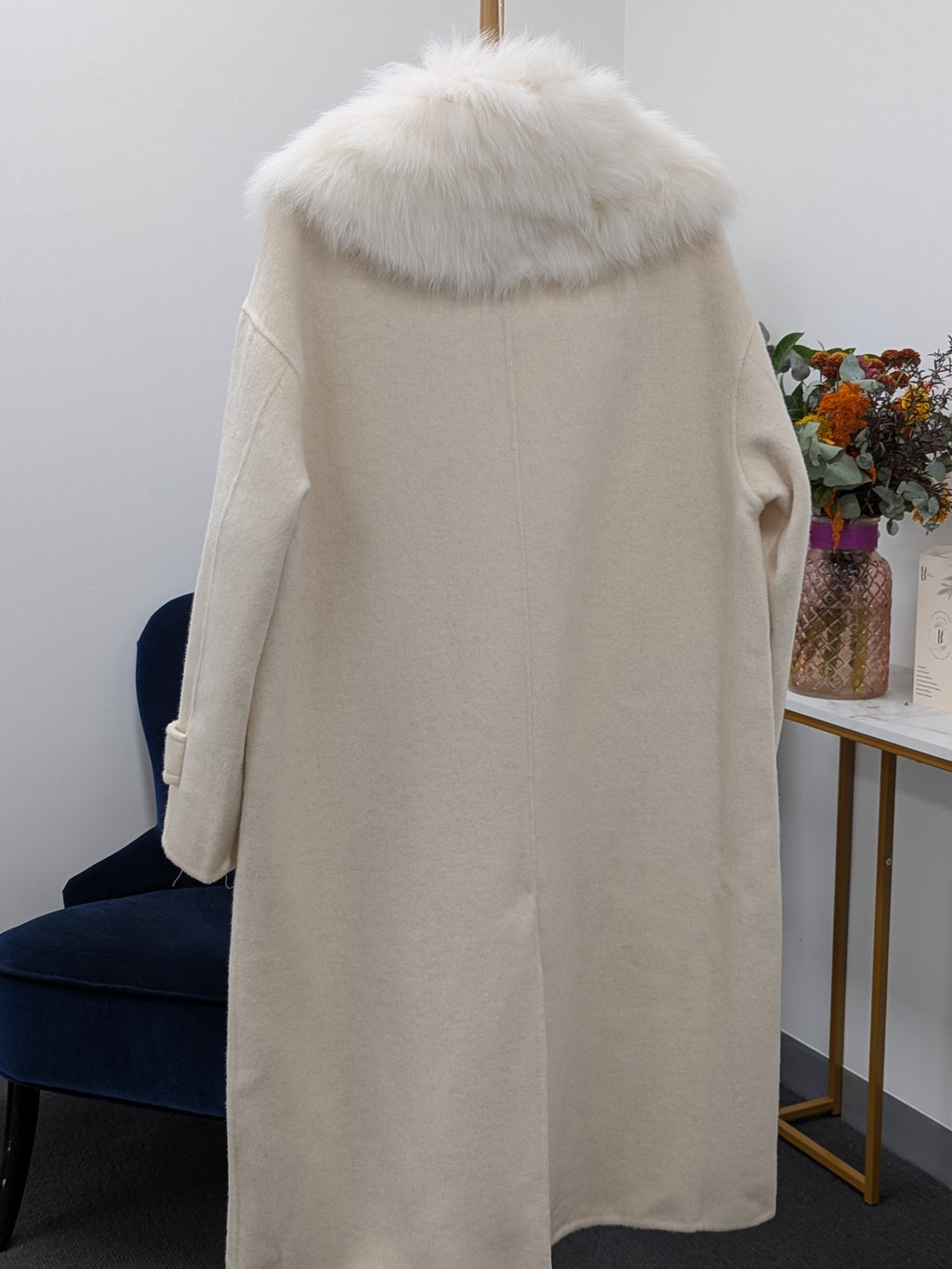 Women's Fur Collar Wool Coats Try-On Available 233 Size S6-8 M10-12 69% Wool