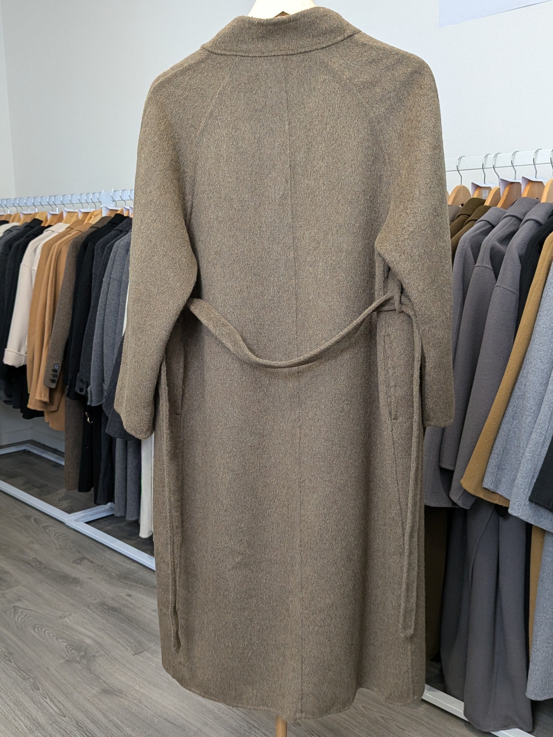 116 100% Wool Coat Olive
