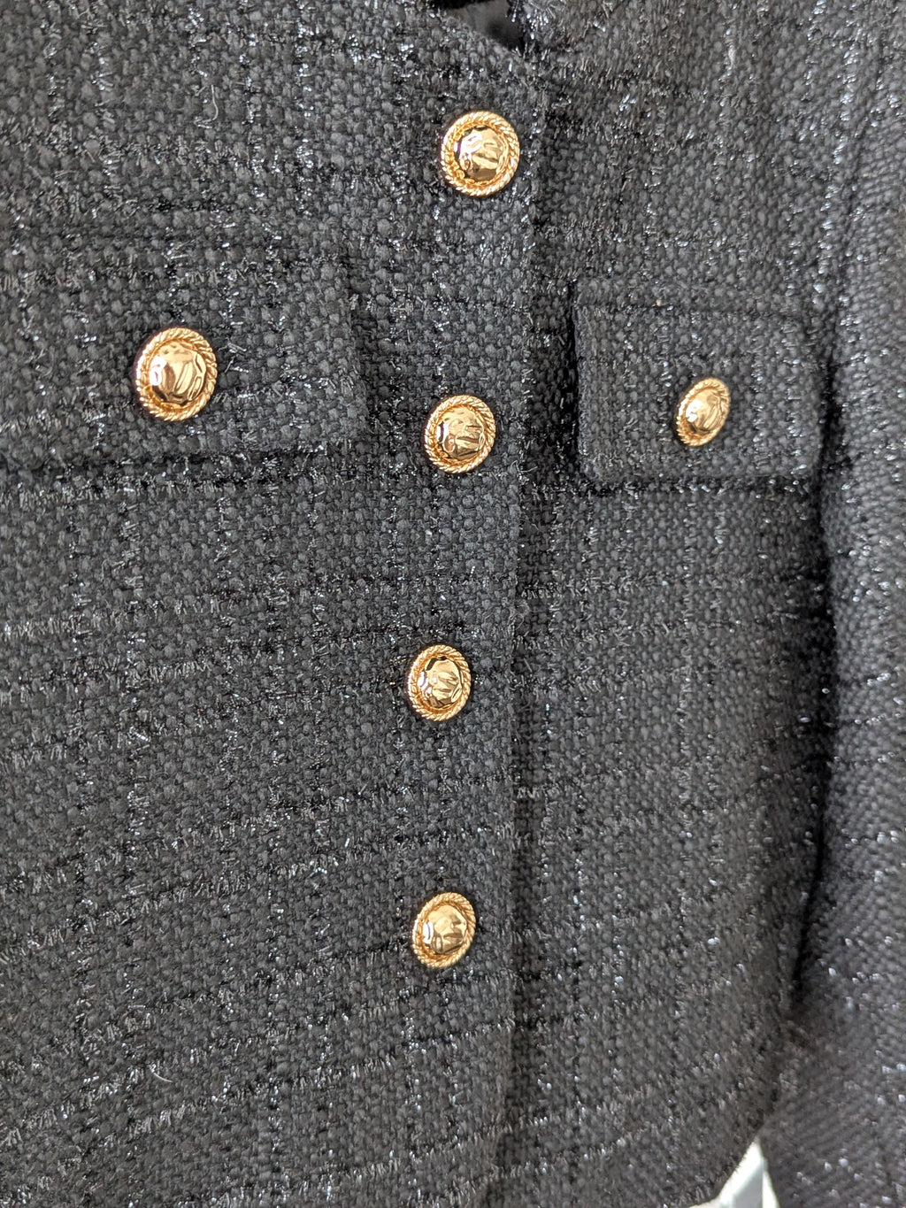 Goose Down Tweed Jacket 138 Size 8-10