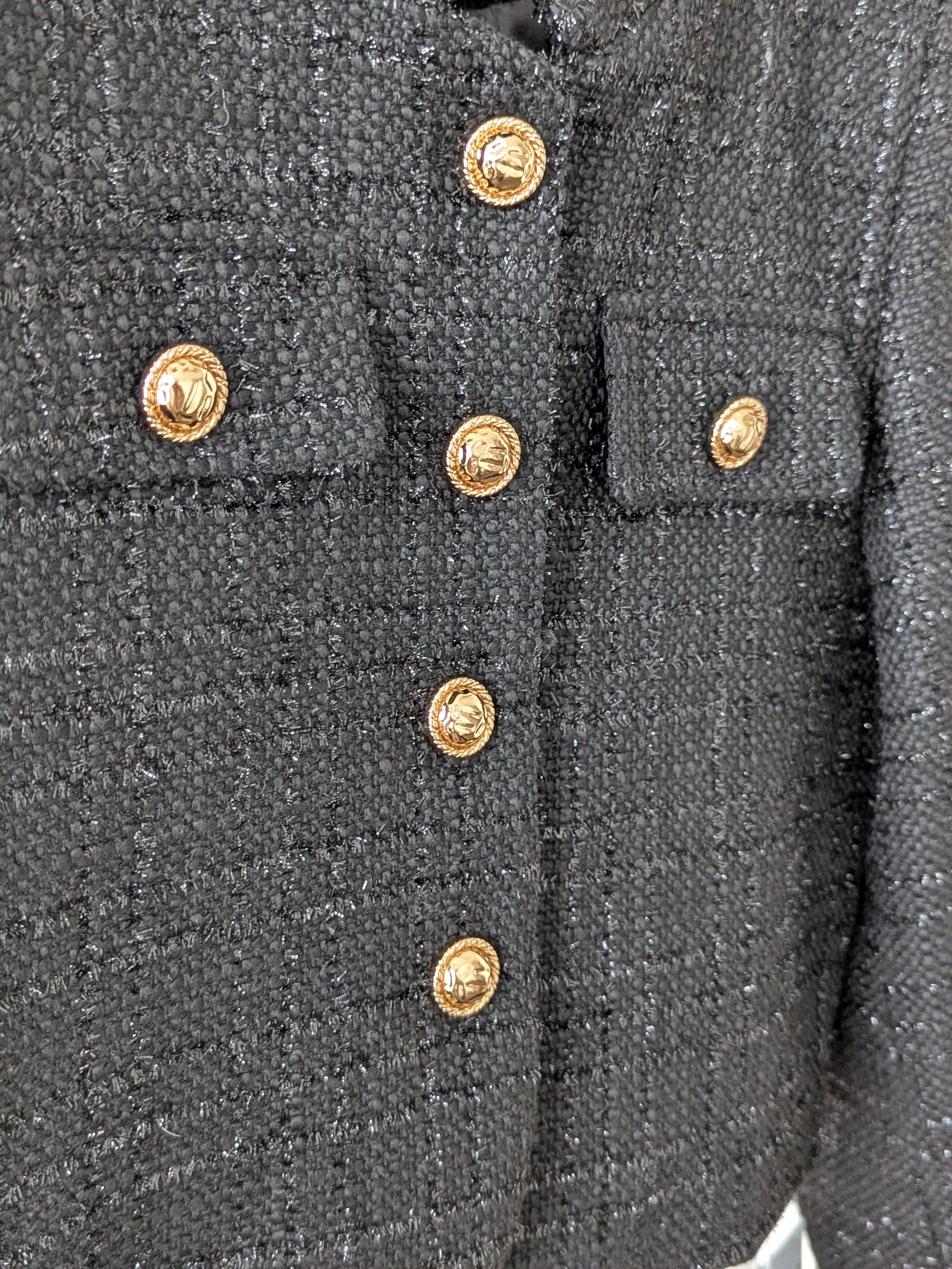 Goose Down Tweed Jacket 138 Size 8-10