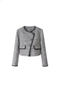 Goose Down Tweed Jacket 132 Size 4-6 6-8