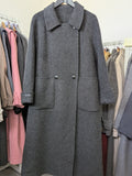 290 100% Wool Coat S 10-12 Dark grey
