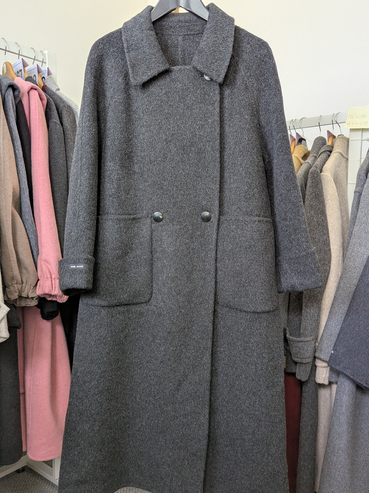 290 100% Wool Coat S 10-12 Dark grey