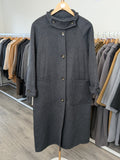 139 100% Wool Coat Charcoal Black