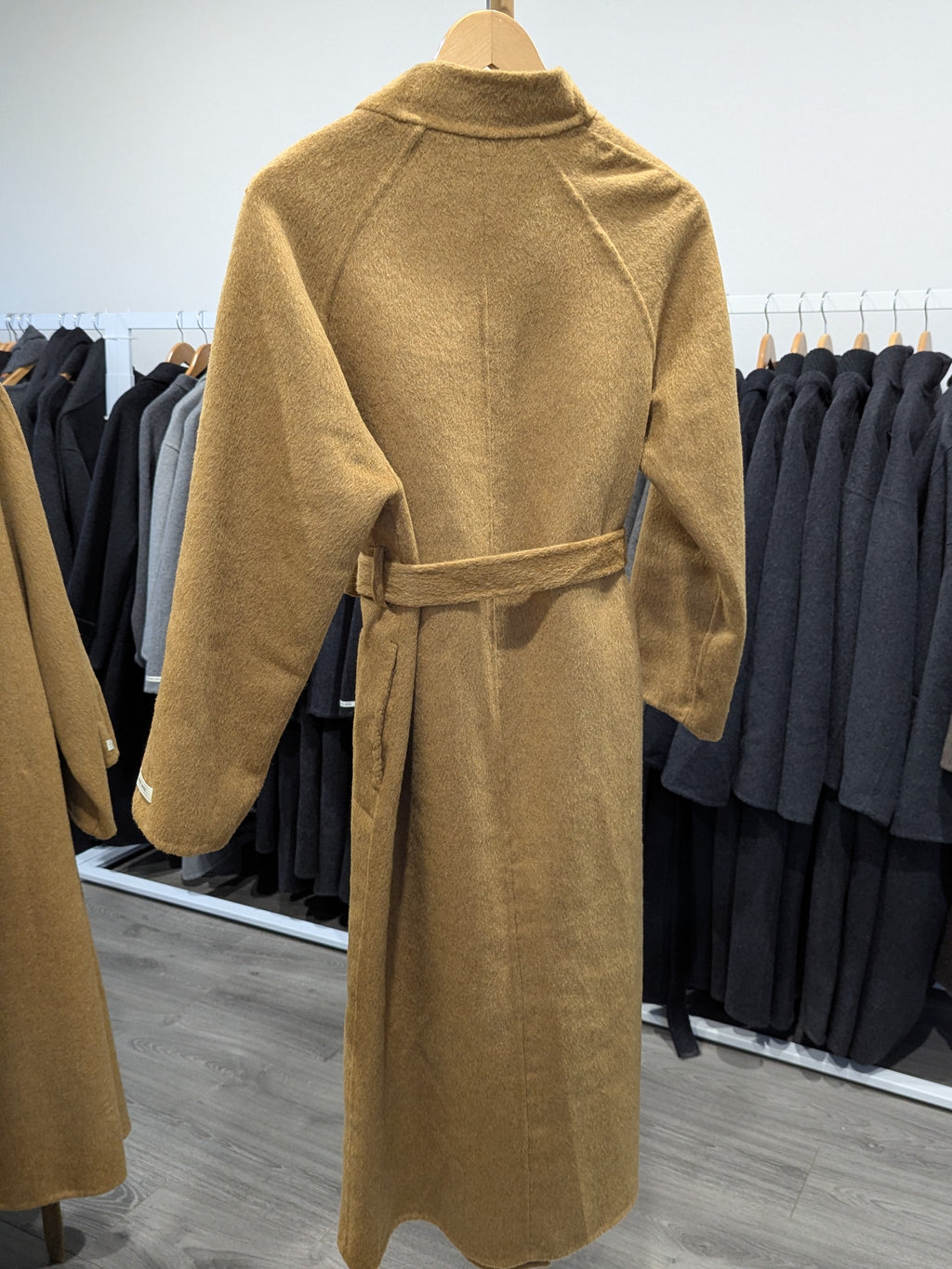 142 100% Wool Coat Mustard Yellow S 6-8 M 10-12