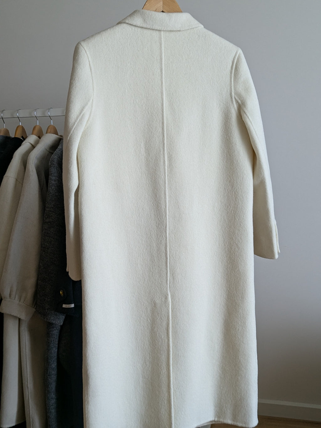 212 67% Wool Coat Cream S 10-12