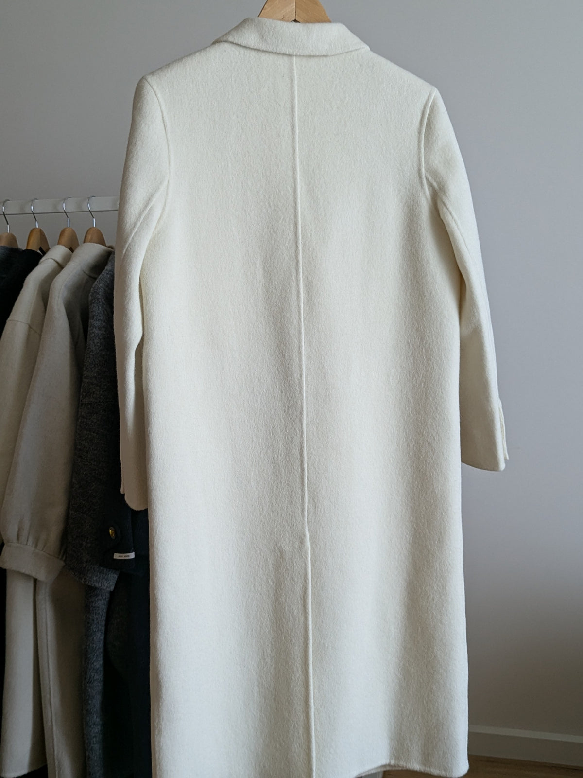 212 67% Wool Coat Cream S 10-12