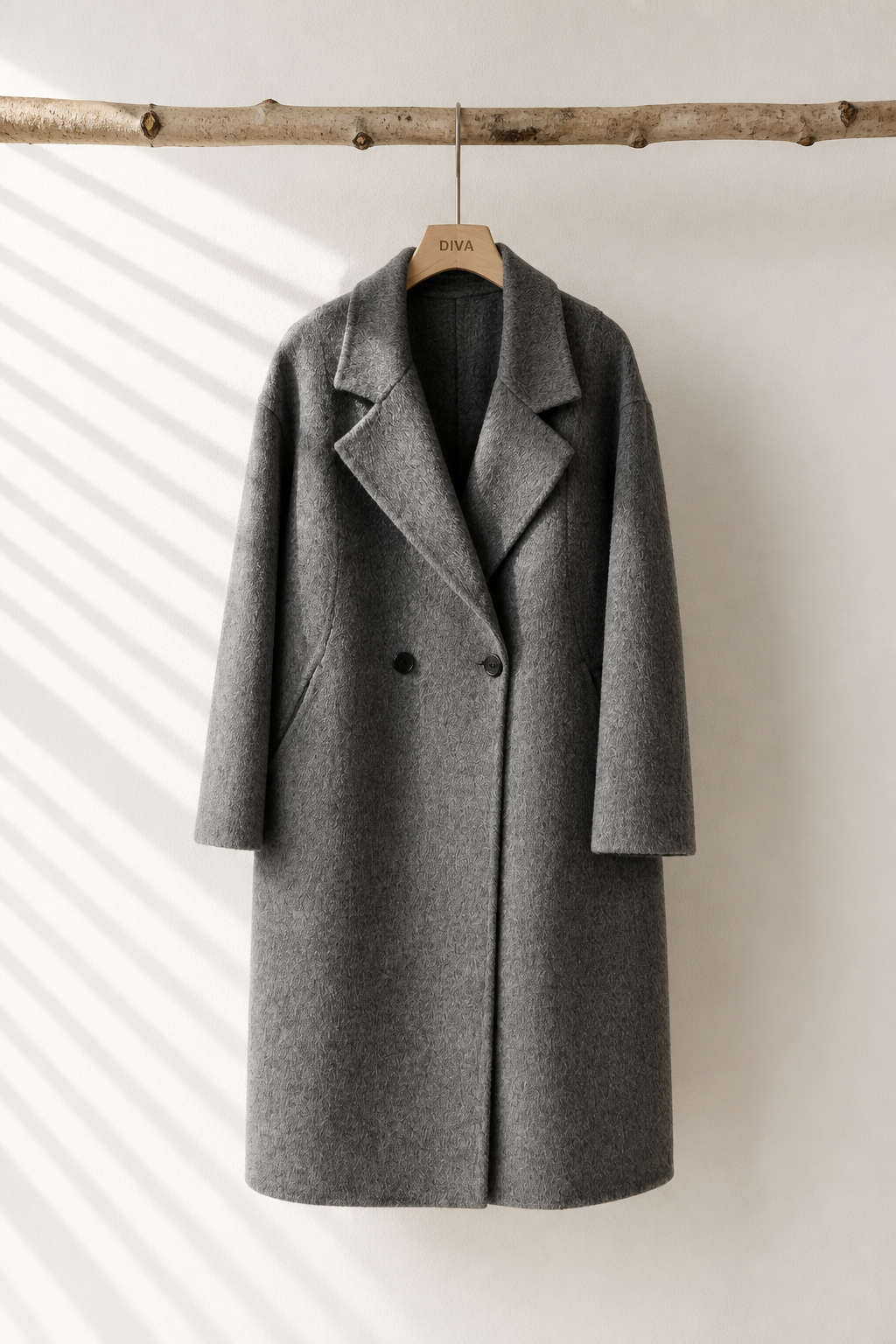 003 Cashmere blend Grey