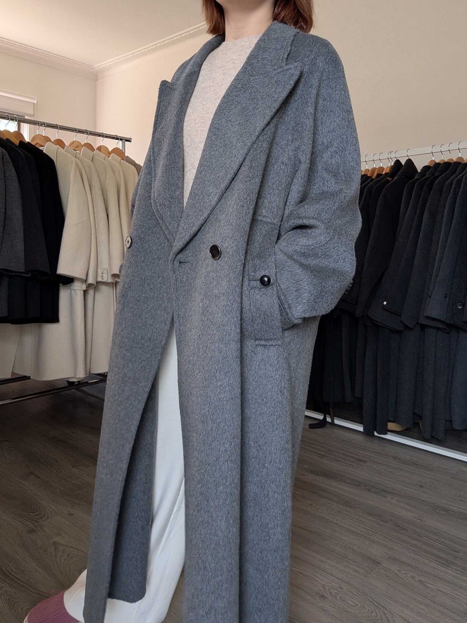 006 Cashmere blend Grey