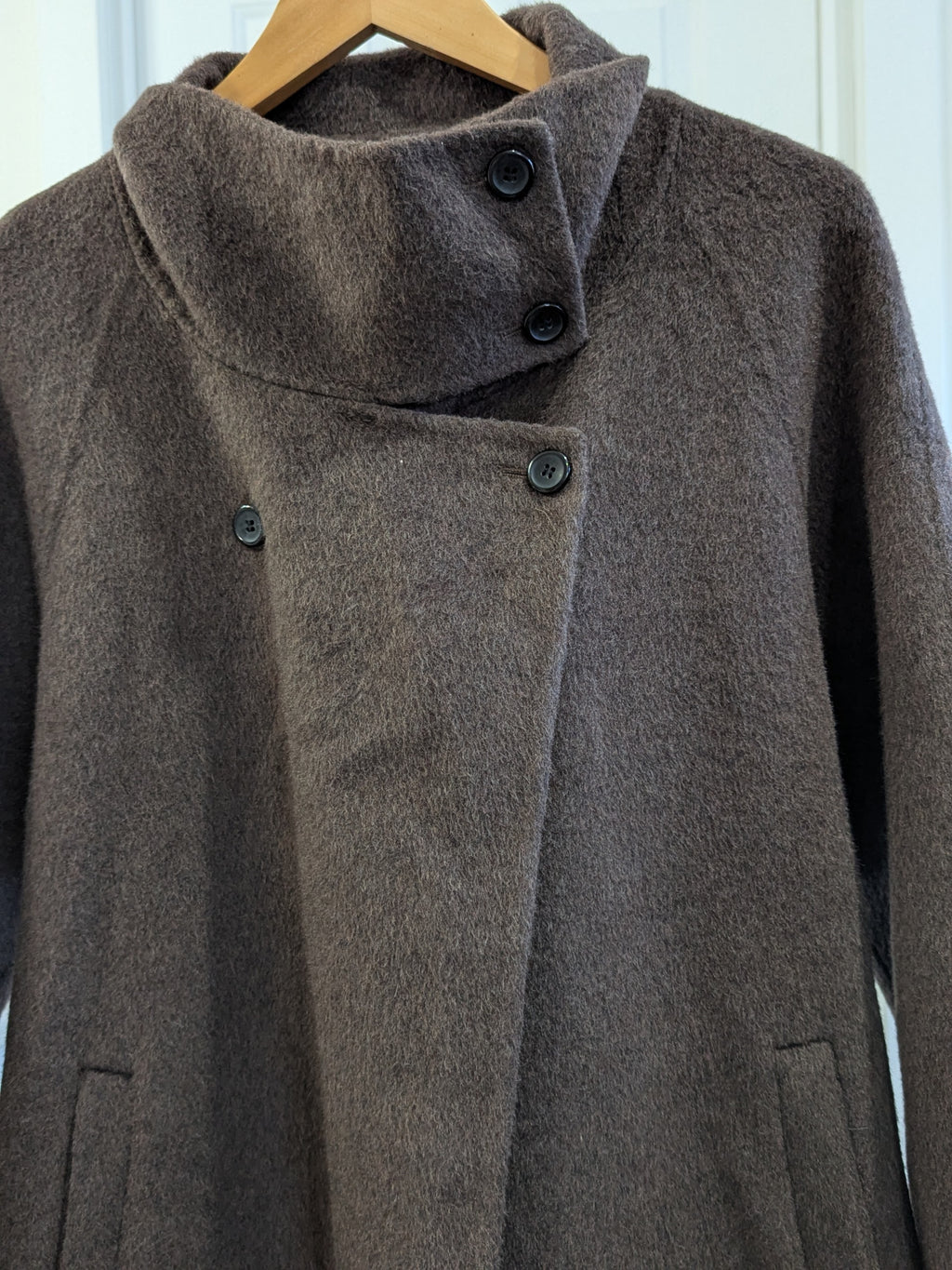 299 31% Wool 56% Alpaca Wool Coat Brown L 10-12