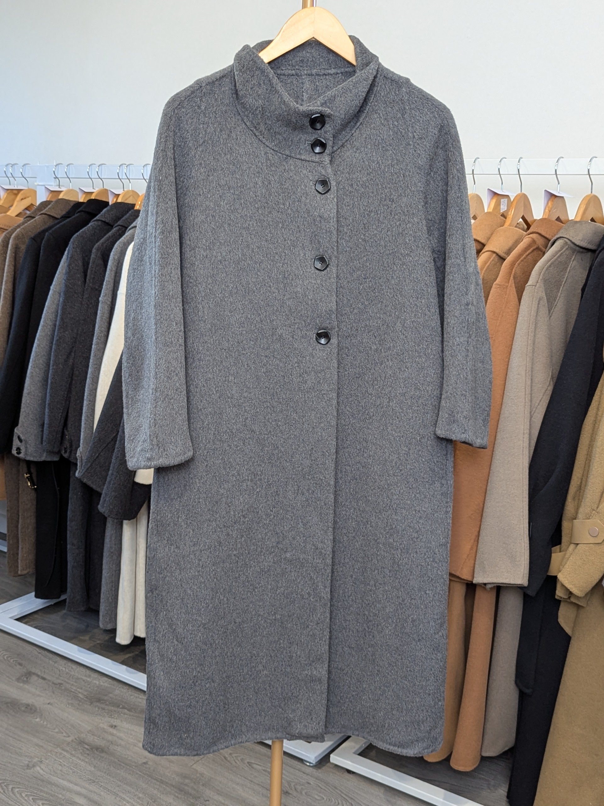194 100% Wool Coat Grey
