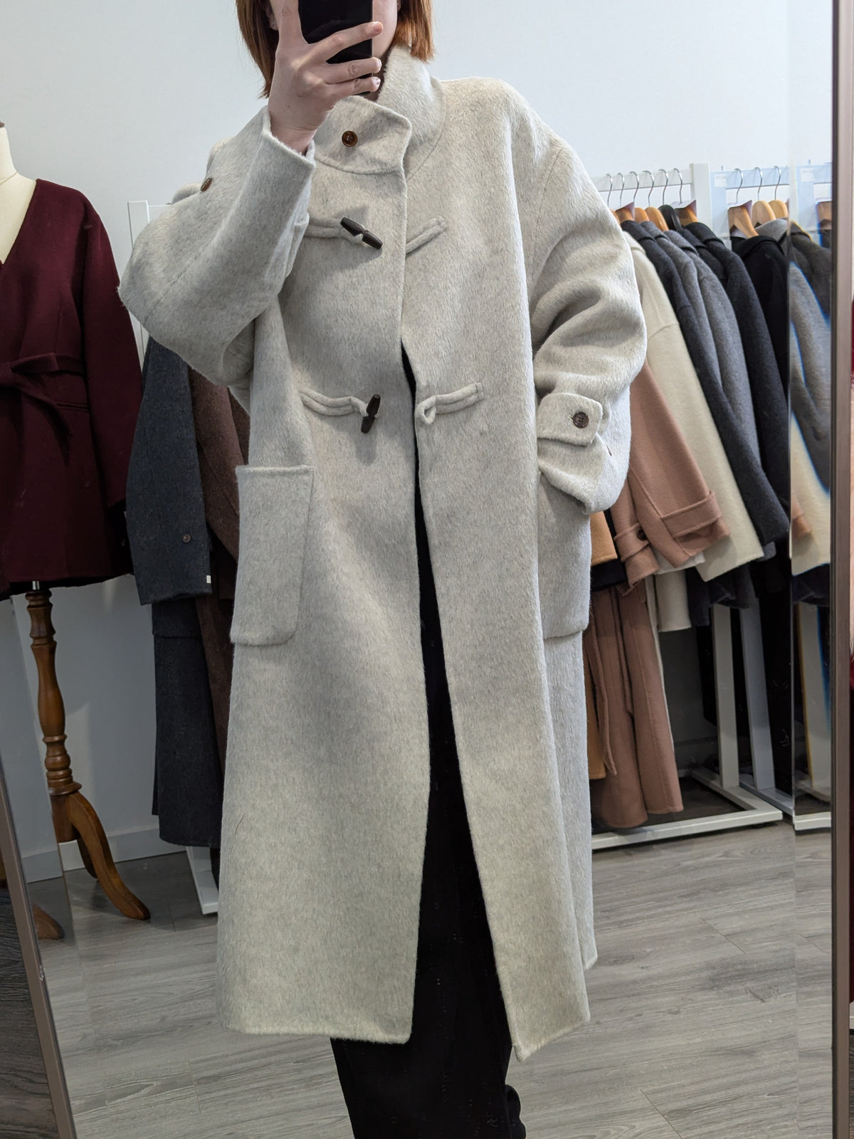 257 100% Wool Coat Oat M 10-14