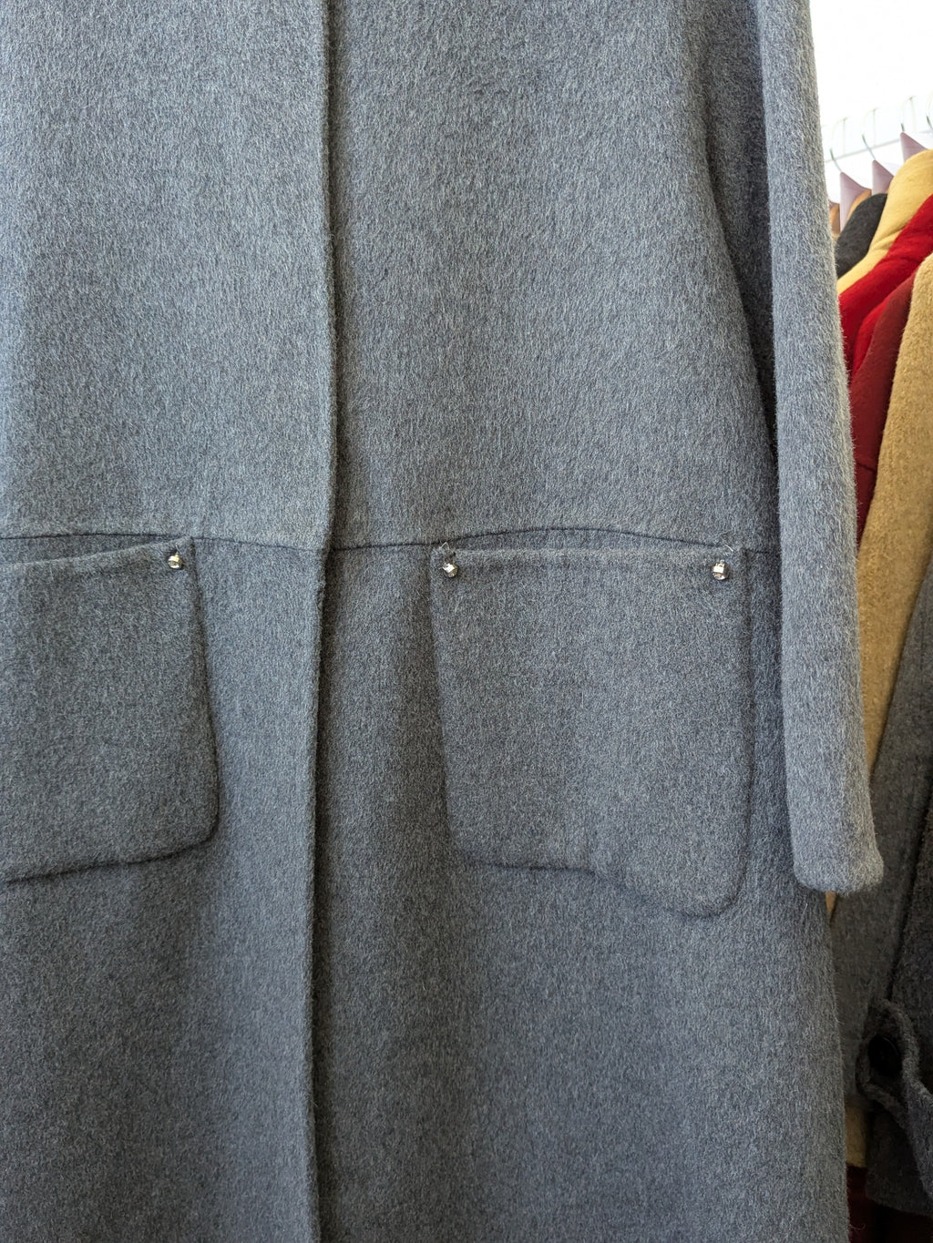 197 100% Wool Coat Grey S 8-10