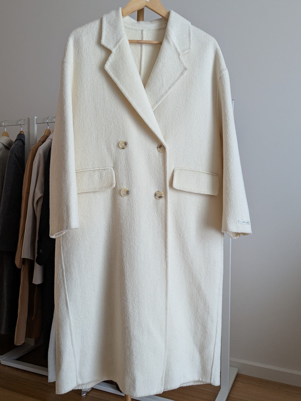 285 72% Wool Coat Cream M 10-14