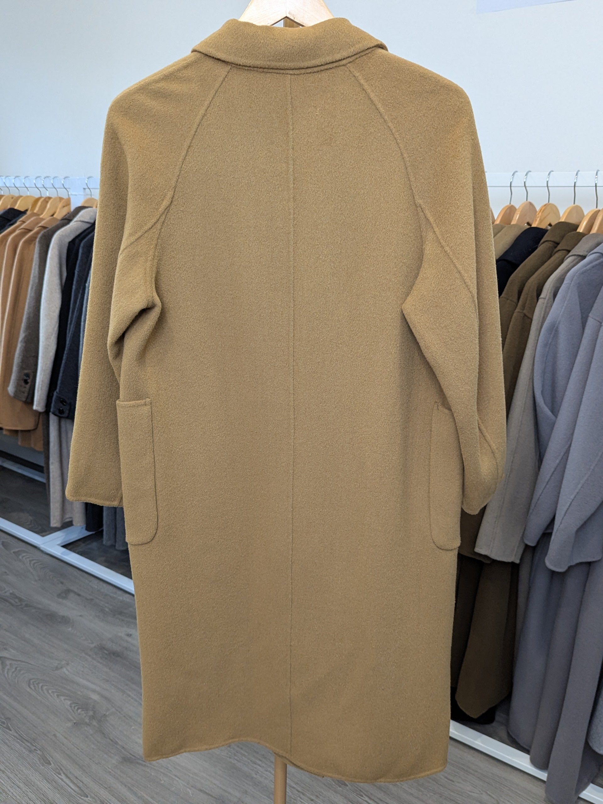 031 100% Wool Coat Tan