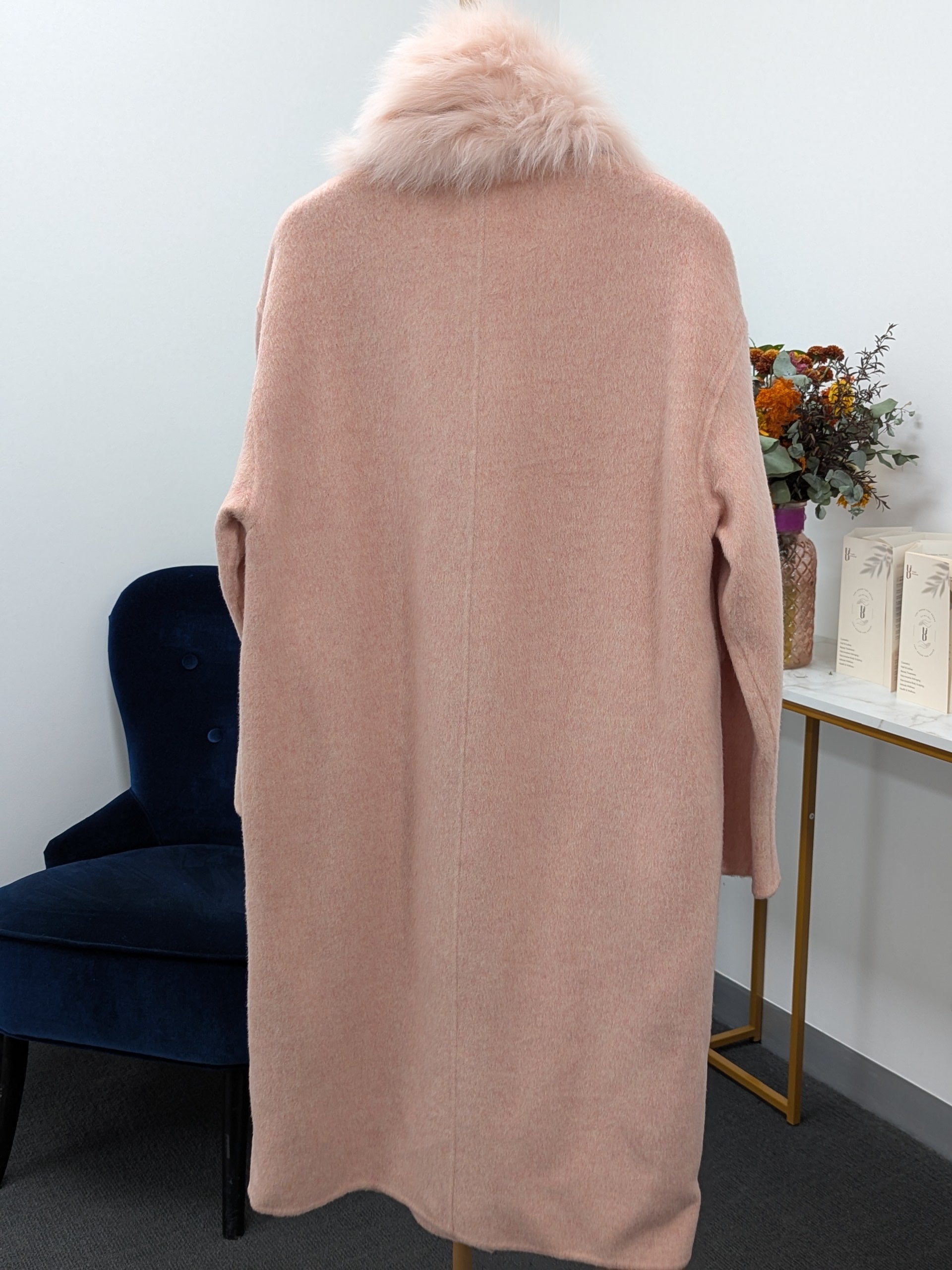 Women's Fur Collar Wool Coats Try-On Available 235 Size M10-12 100% Wool