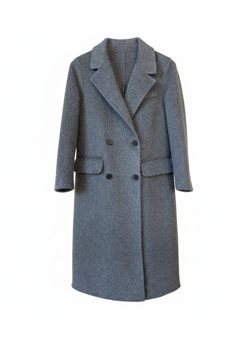 Classico Pure Wool Coat – Style 436 (S6-8) Grey