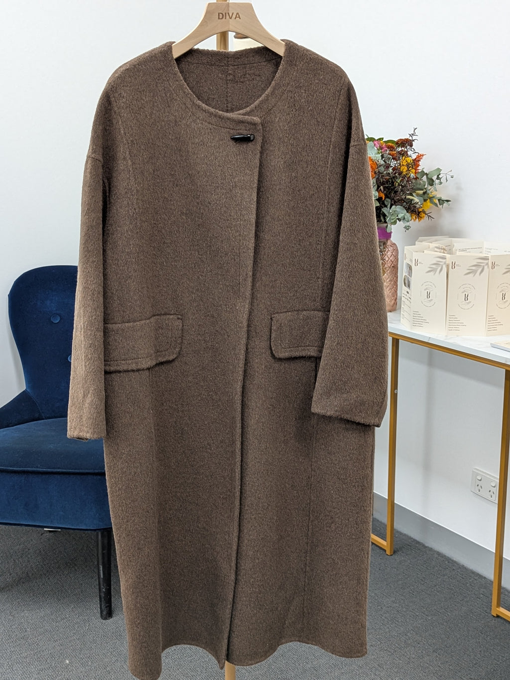 Pure Wool Coat Warehouse Try-On Welcome 212 Size S8-12 100% Wool